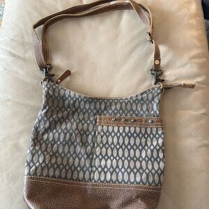 Myra Shoulder / Crossbody Bag mixed media boho